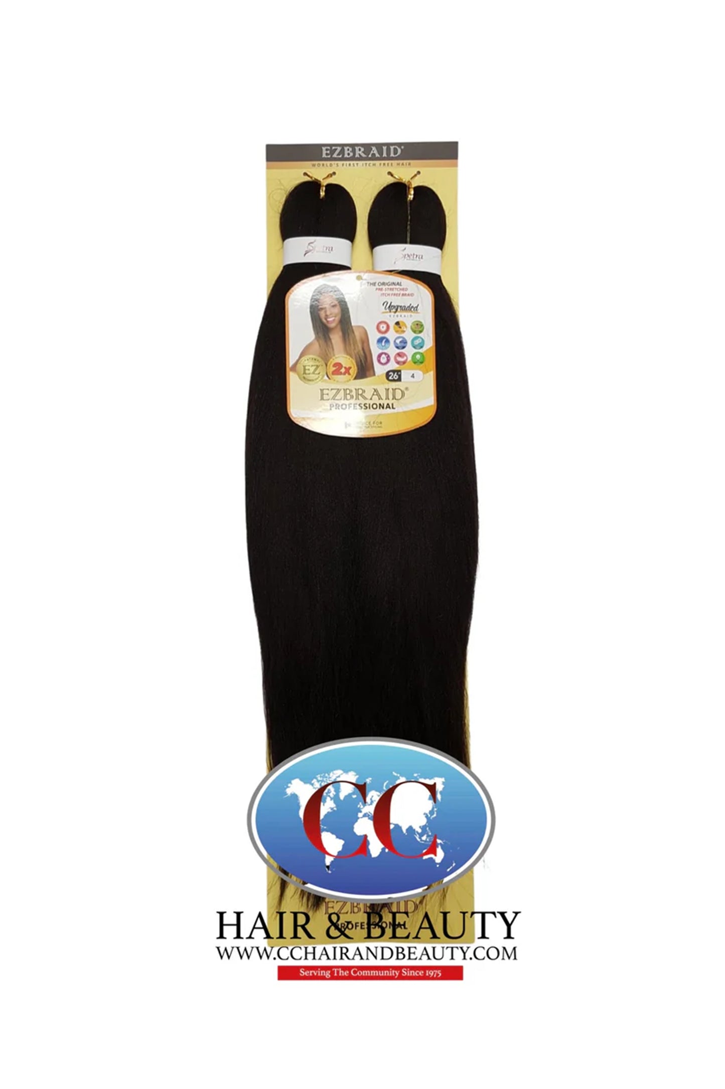 Spetra Ez Braid Pre-Stretched Braiding Hair - 26" x 2 Bundles