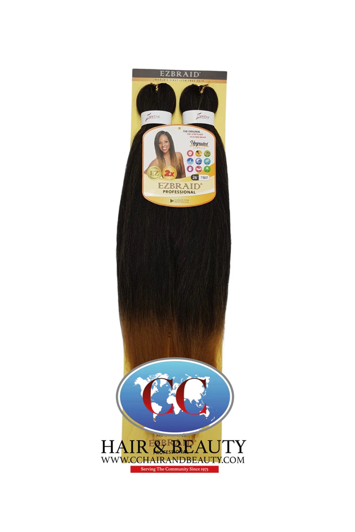 Spetra Ez Braid Pre-Stretched Braiding Hair - 26" x 2 Bundles