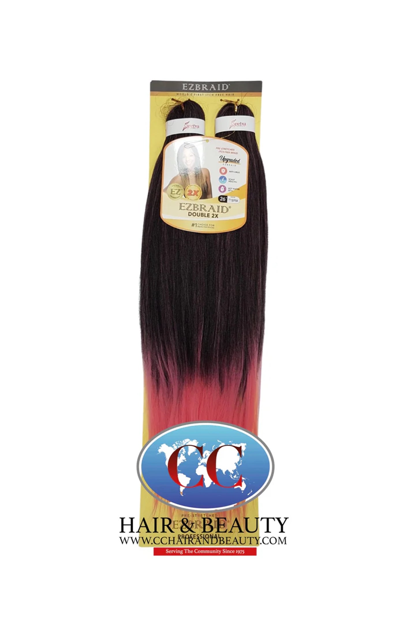 Spetra Ez Braid Pre-Stretched Braiding Hair - 26" x 2 Bundles