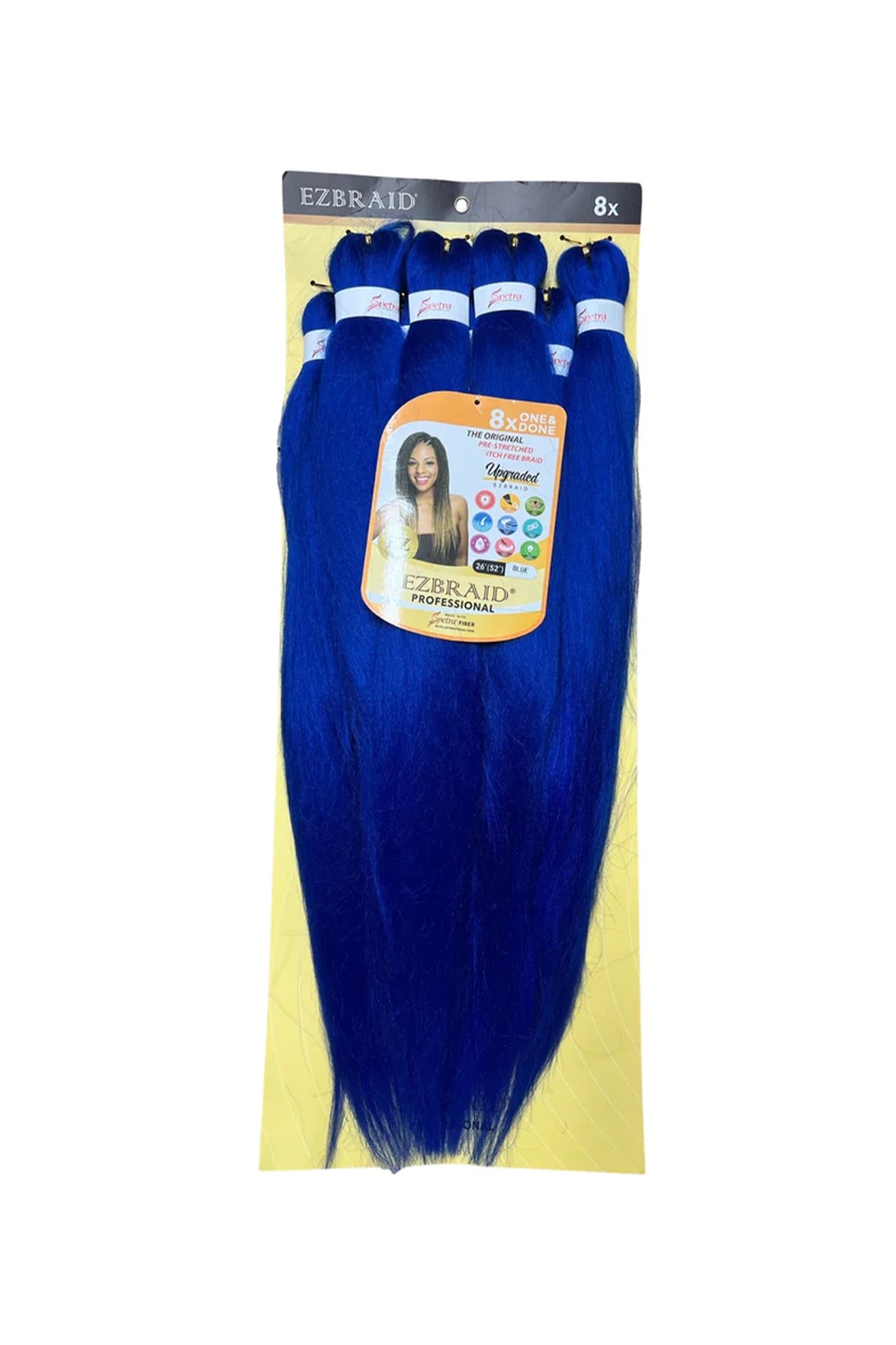 Spetra Ez Braid Pre-Stretched Braiding Hair - 26" x 8 Bundles