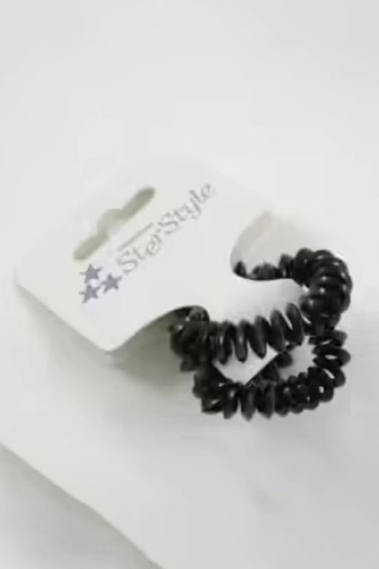 Spiraal Elastiek Klien Zwart -X3