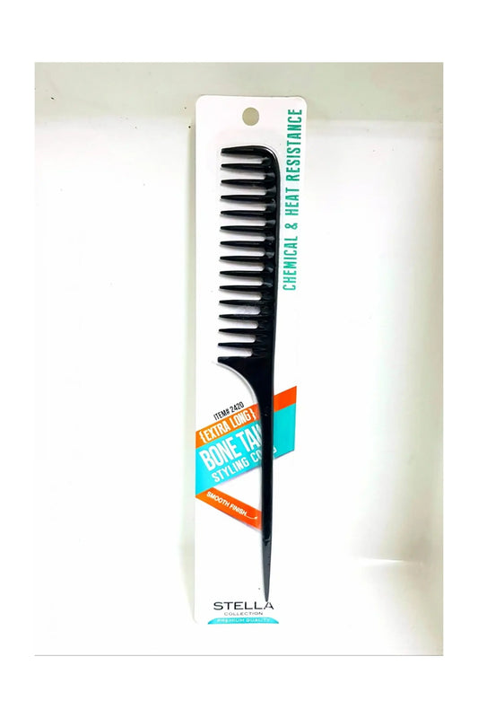 Stella Collection Extra Long Bone Tail Comb #2420