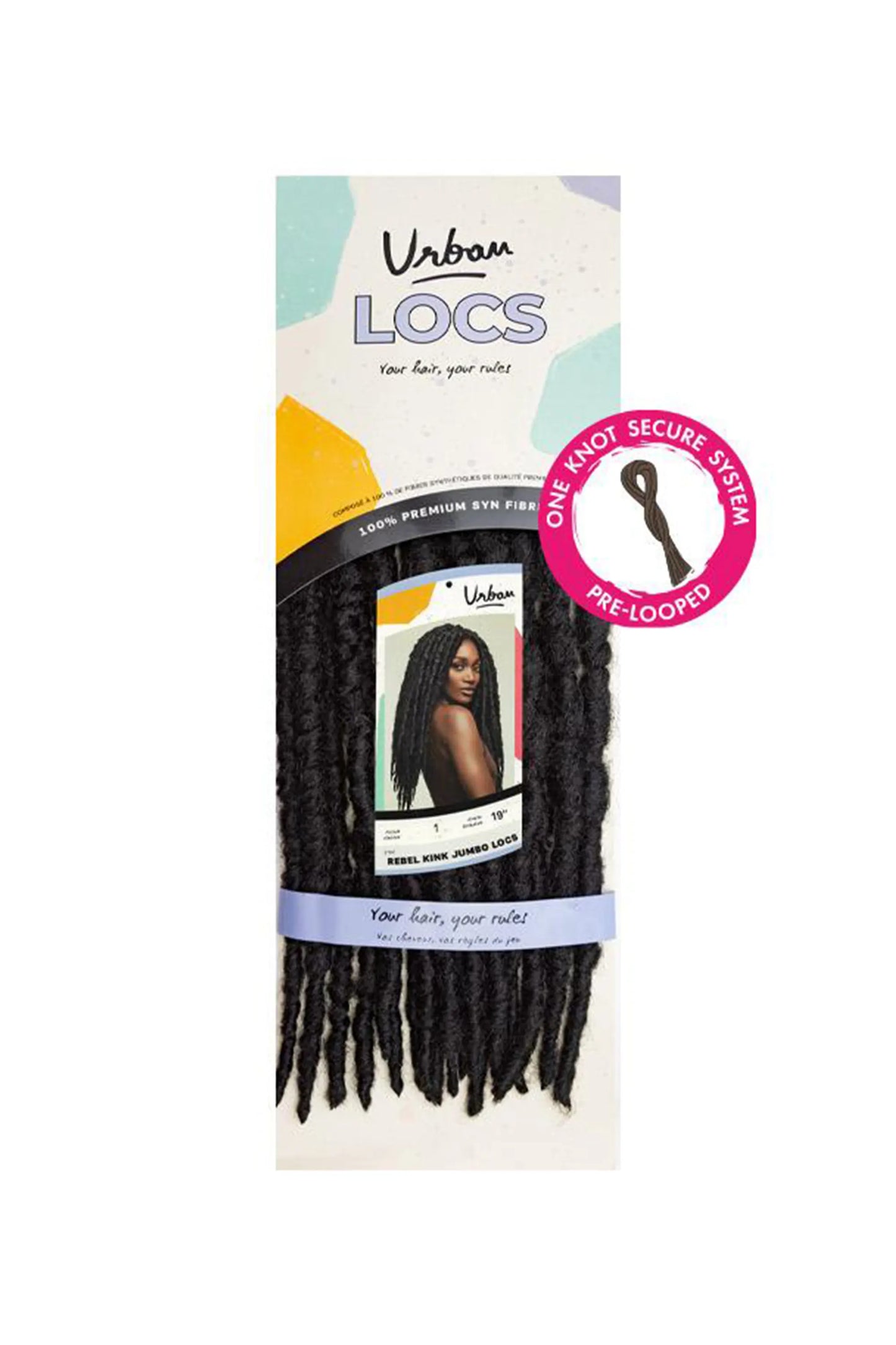 Urban Locs Rebel Kink Jumbo Locs 19"