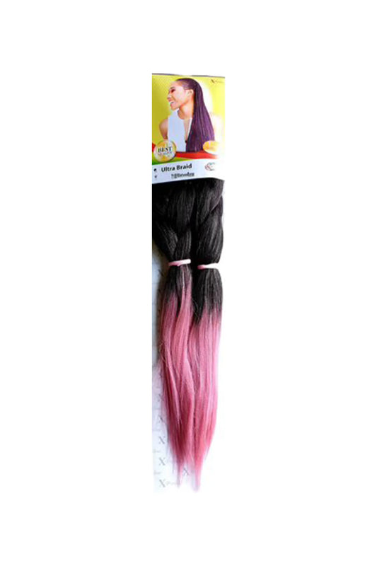 X-Pression Ultra Braid 46 Inches, T1B-Vintage Rose