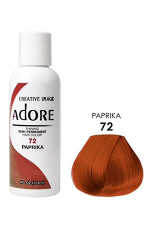 Adore Semi Permanent Hair Color 72 - Paprika 118 Ml