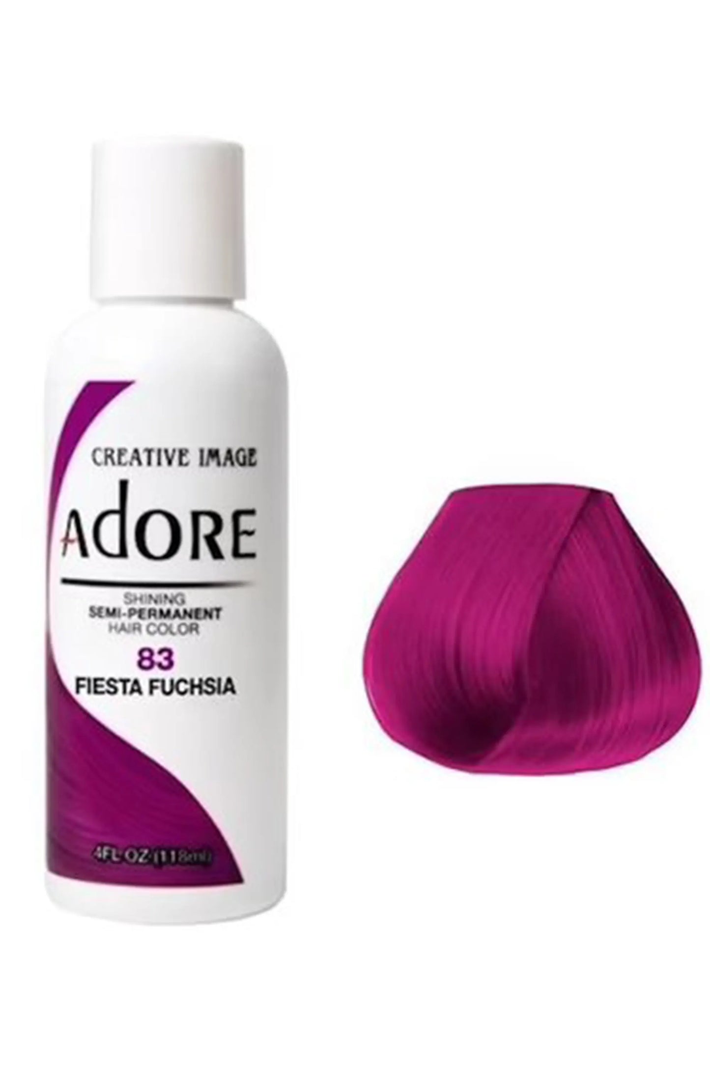 Adore Semi Permanent Hair Color 83 - Fiesta Fuchsia 118 Ml