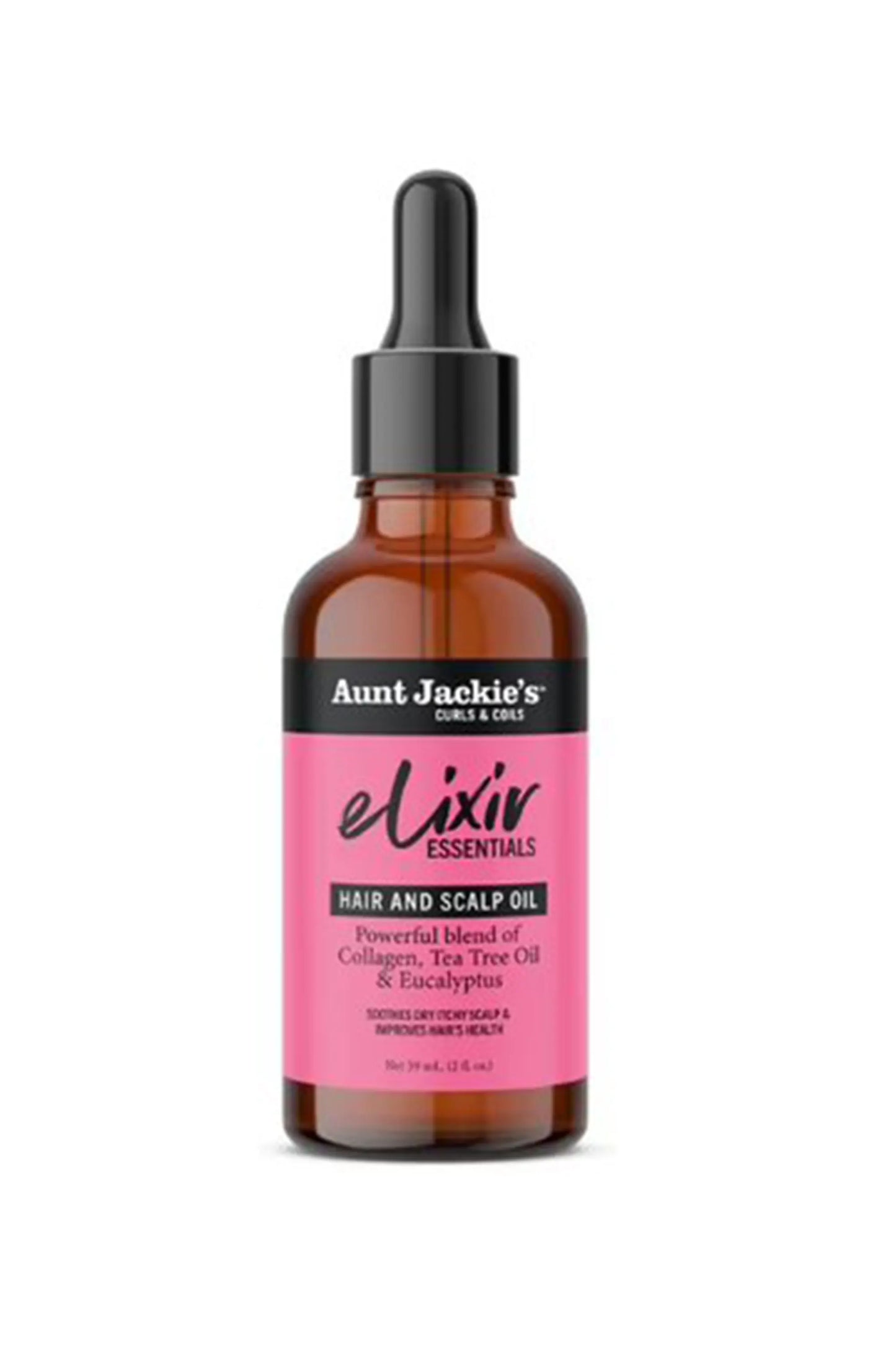 Aunt Jackie's Elixir Essentials Collagen & Tea Tree Hair & Scalp Oil 59ml